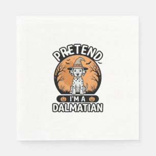 Pretend Im a Dalmatian Halloween Dog Design_1 Napkin
