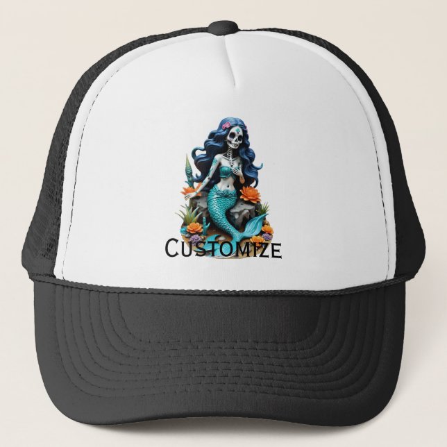 Pretend I'm A Dead Mermaid Thunder_Cove Trucker Hat (Front)