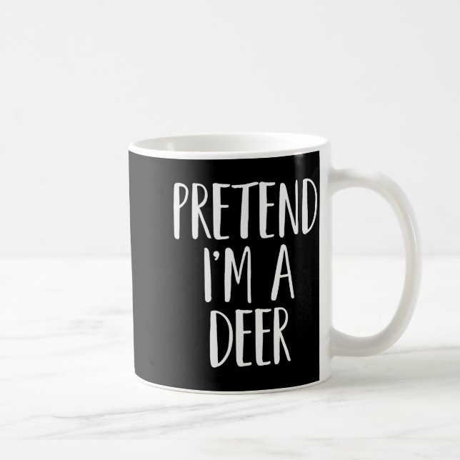 Pretend I'm A Deer Family Women Men Kids Halloween Coffee Mug (Right)