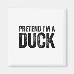 Pretend I'm A Duck Matching Kids Adult Duck Costum Magnet