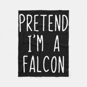 Pretend I'm A Falcon Costume Halloween Funny Lazy Fleece Blanket