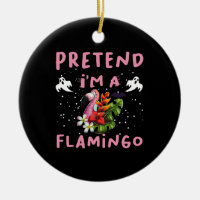 Pretend I'm A Flamingo Funny Halloween Costume