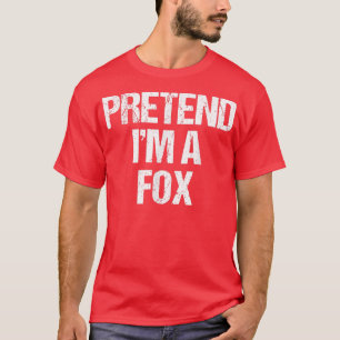 Pretend Im a Fo Costume Funny Lazy Halloween T-Shirt