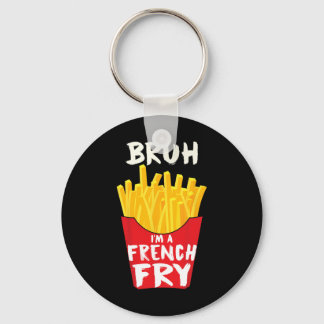 Pretend I'm A French Fry Funny Lazy Halloween Cost Key Ring