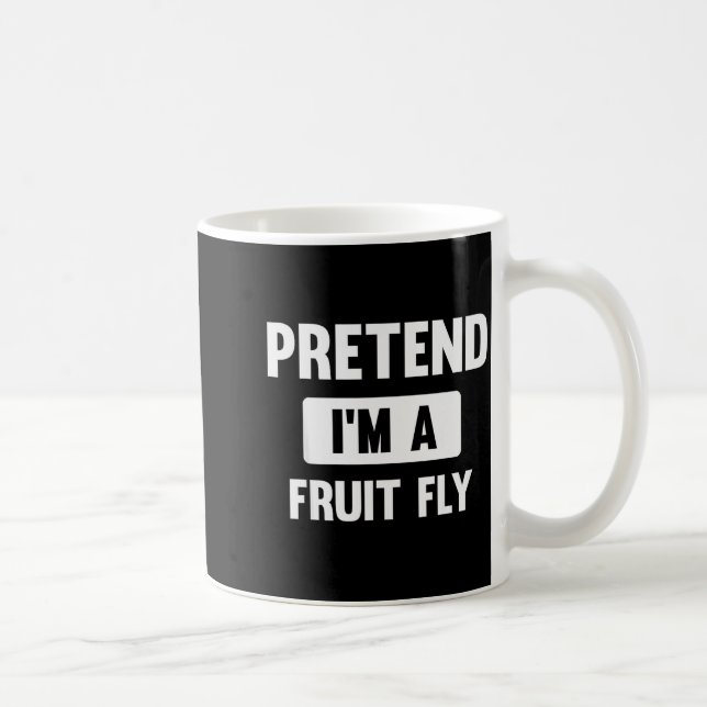 Pretend I'm A Fruit Fly Funny Halloween Costume  Coffee Mug (Right)