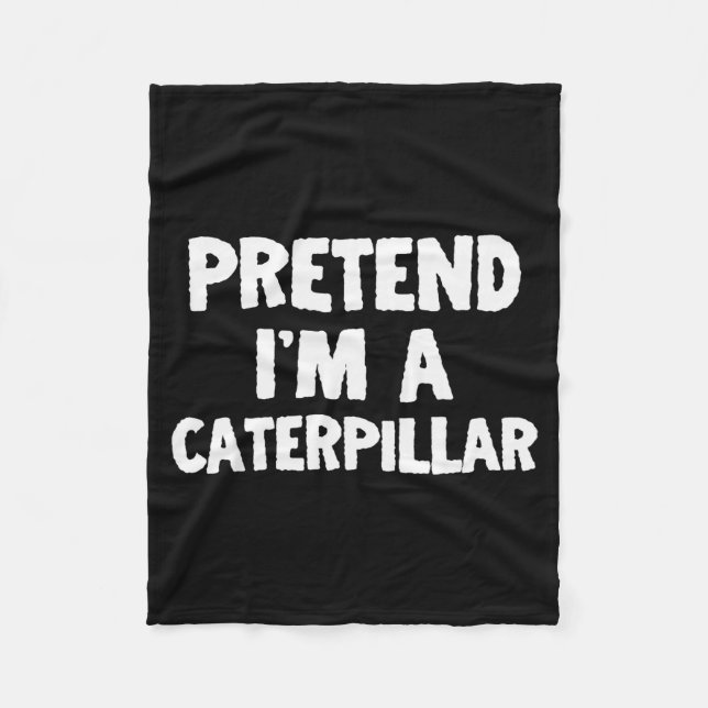 Pretend I'm A Funny Halloween Costume Humor  Fleece Blanket (Front)