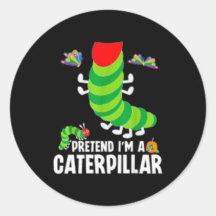 Pretend I'm A Funny Lazy Halloween Costume Classic Round Sticker