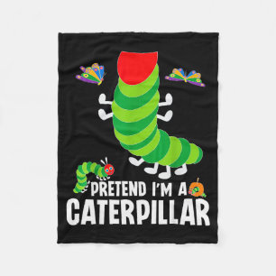 Pretend I'm A Funny Lazy Halloween Costume Fleece Blanket