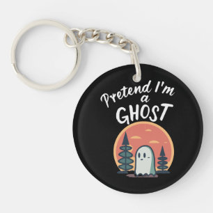 Pretend I'm a ghost Key Ring