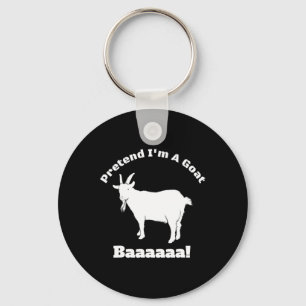 Pretend I'm A Goat - Easy Halloween Costume Key Ring