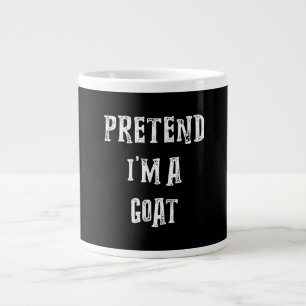 Pretend I'm A Goat Halloween Costume Large Coffee Mug