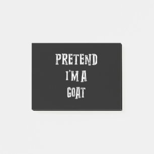 Pretend I'm A Goat Halloween Costume Post-it Notes