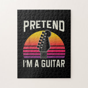 Pretend I'm A Guitar Funny Costume Gift Jigsaw Puzzle