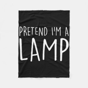 Pretend I'm A Lamp Family Group Lazy Easy Hallowee Fleece Blanket