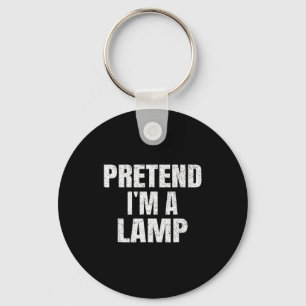Pretend I'm A Lamp Family Group Lazy Easy Hallowee Key Ring