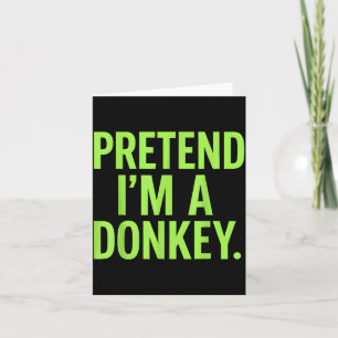 Pretend Im A Lazy Funny Halloween Costume Card