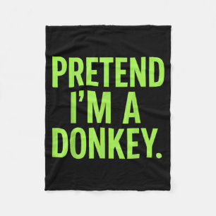 Pretend Im A Lazy Funny Halloween Costume Fleece Blanket