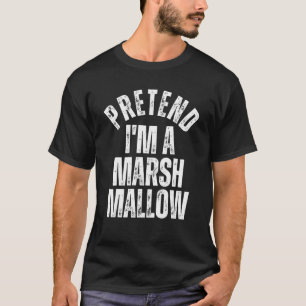 Pretend I'm a Marshmallow Lazy Halloween Costume T-Shirt