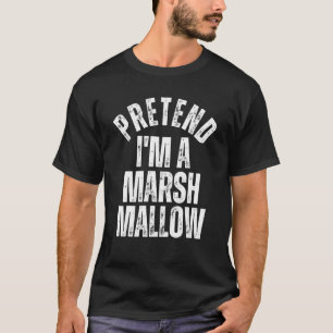 Pretend I'm a Marshmallow Lazy Halloween Costume T-Shirt