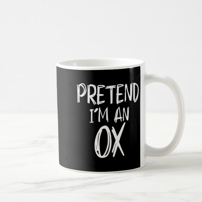 Pretend I'm A Ox Costume Halloween Party Family La Coffee Mug (Right)