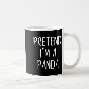 Pretend Im A Panda Costume Halloween Simple Funny Coffee Mug