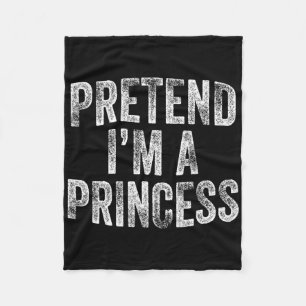 Pretend I'm A Princess Costume Family Lazy Hallowe Fleece Blanket
