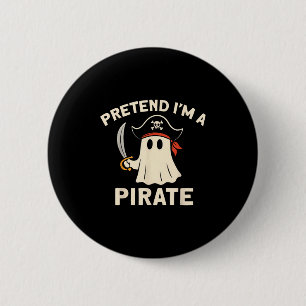 Pretend I'm A Rate Funny Halloween Ghost Costume M 6 Cm Round Badge