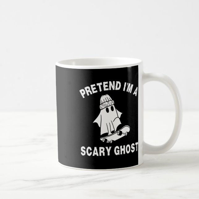 Pretend I'm A Scary Ghost Halloween Costume 2  Coffee Mug (Right)