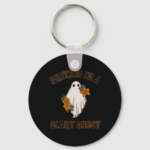 Pretend I'm A Scary Ghost Halloween Costume 3  Key Ring