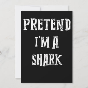 Pretend I'm A Shark Cute Gifts Holiday Card
