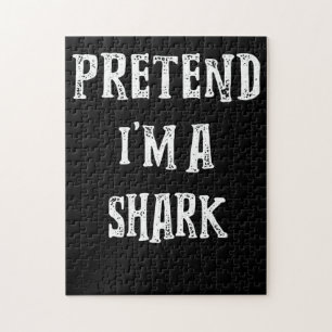 Pretend I'm A Shark Cute Gifts Jigsaw Puzzle
