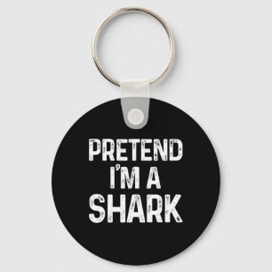 Pretend I'm A Shark Last Minute Fun Halloween Cost Key Ring