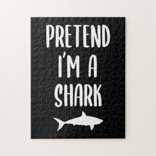 Pretend I'm A Shark - Shark Lover Gifts Jigsaw Puzzle