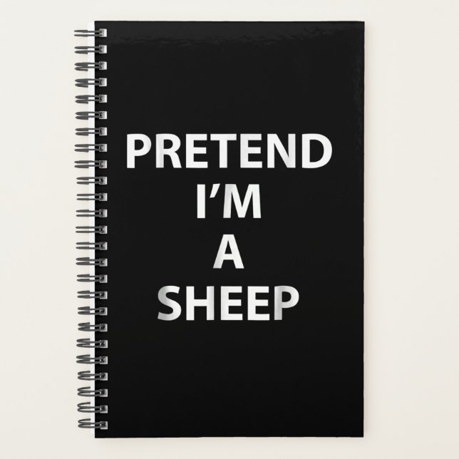 Pretend im a sheep | halloween funny party gift planner (Front)
