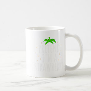Pretend I'm A Strawberry Funny Lazy Easy Halloween Coffee Mug