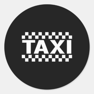 Pretend I'm A Taxi Halloween Costume Driver Unifor Classic Round Sticker