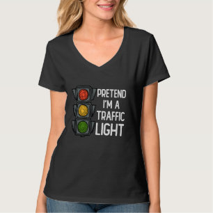 Pretend I'm a Traffic Light Halloween Costume Stop T-Shirt