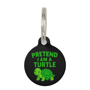 Pretend I'm A Turtle Halloween Christmas Costume  Pet Tag