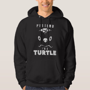 Pretend I'm A Turtle Halloween Costume Matching G Hoodie