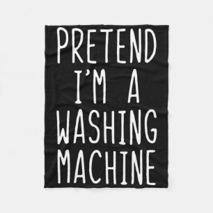 Pretend I'm A Washing Machine Costume Halloween La Fleece Blanket