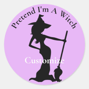 Pretend I'm A Witch Thunder_Cove Classic Round Sticker