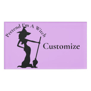 Pretend I'm A Witch Thunder_Cove Name Tag