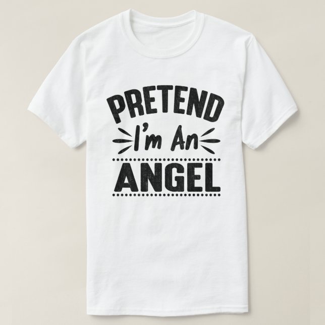 Pretend I'm An Almond Nut Easy Halloween Costume T-Shirt (Design Front)