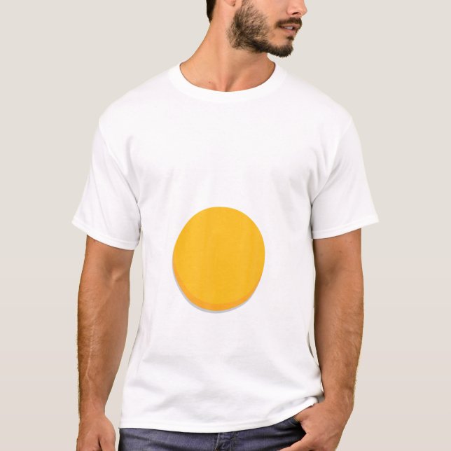 Pretend I'm An Egg Yolk Funny Halloween Costume T-Shirt (Front)