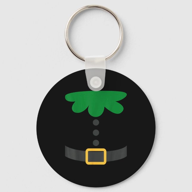 Pretend I'm An Elf Christmas Quick Costume Lazy Pa Key Ring (Front)