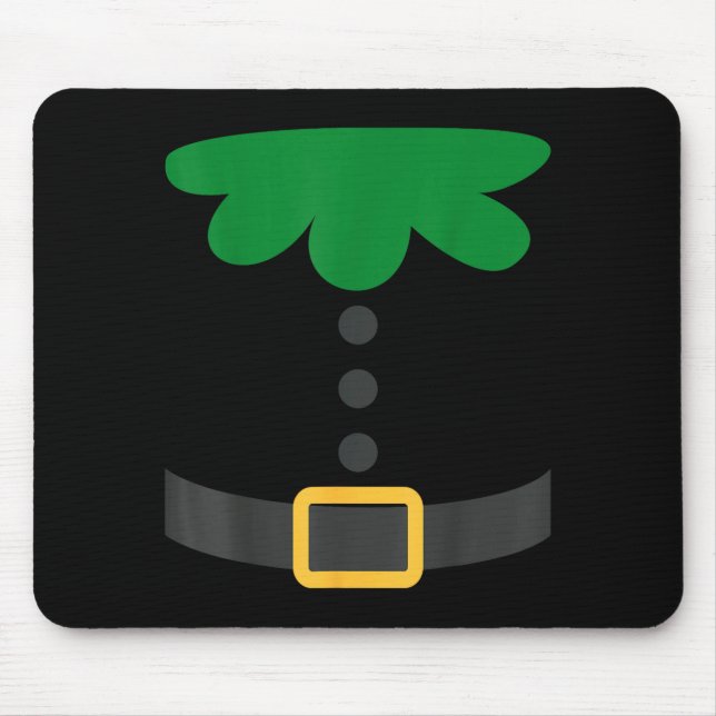 Pretend I'm An Elf Christmas Quick Costume Lazy Pa Mouse Mat (Front)