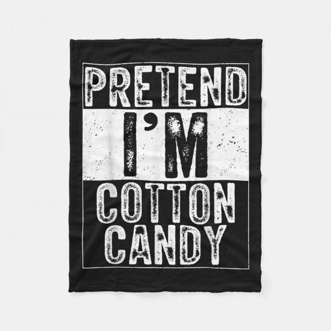Pretend I'm Cotton Candy Family Women Men Costume  Fleece Blanket (Front)