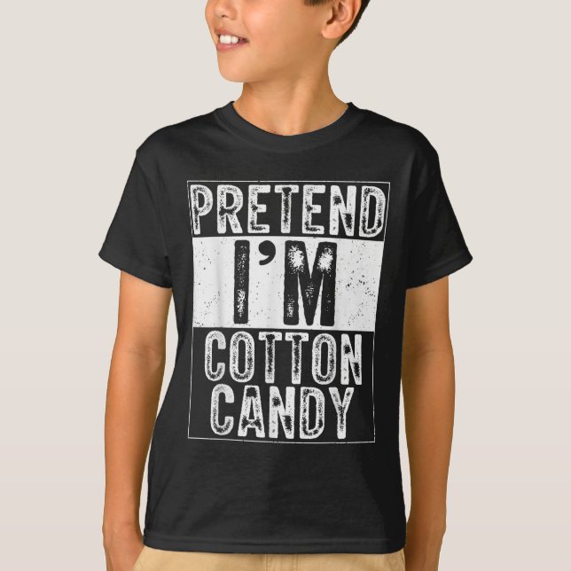 Pretend I'm Cotton Candy Family Women Men Costume  T-Shirt (Front)