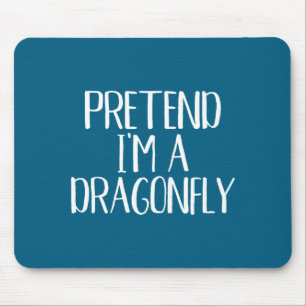 Pretend I'm Dragonfly Costume Family Illustration Mouse Mat