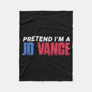 Pretend Im Funny Lazy Halloween Costume Fleece Blanket